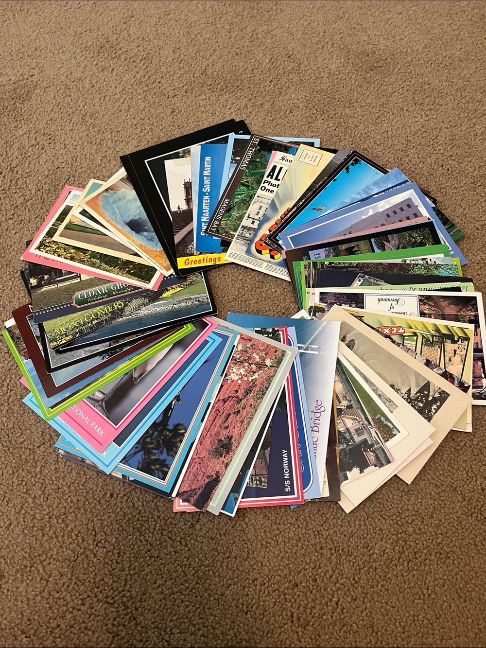 Lot of 72+Postcards Vintage New Linen Chrome US Sites Cities Posted Unposted